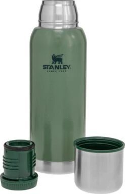 Stanley The Stainless Steel Vacuum Bottle 1,0L - Thermosfles - Hammertone Green -Drinkwater Apparaat Winkel 772x1200 3