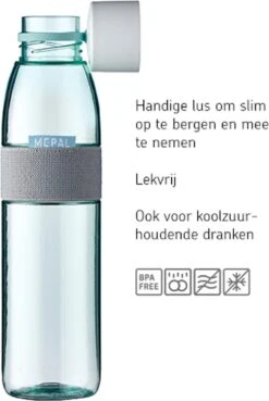 Mepal – Waterfles Ellipse – 500 Ml – Nordic Pink – Drinkfles Volwassenen – Geschikt Voor Koolzuurhoudende Dranken – Lekvrij -Drinkwater Apparaat Winkel 804x1200 2