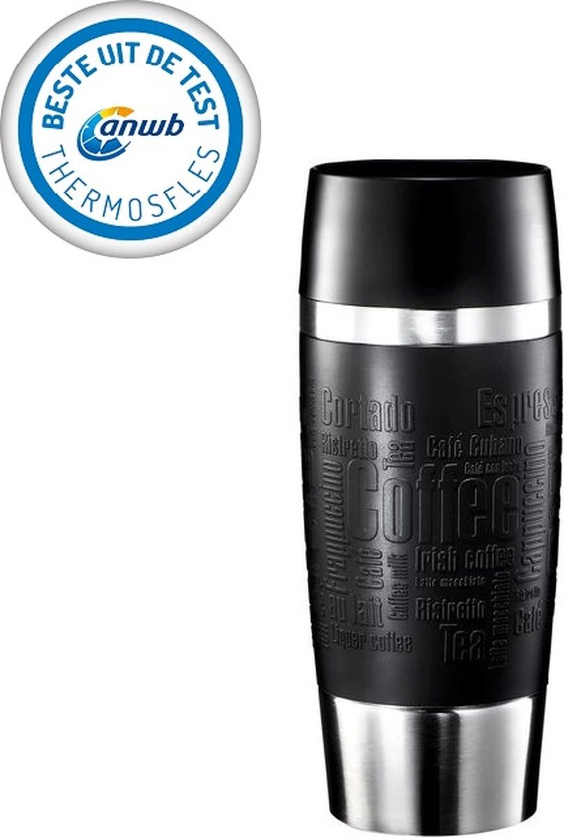 Emsa Thermosbeker Travel Mug Zwart 360 Ml 2 Emsa Thermosbeker Travel Mug Zwart 360 Ml - Afbeelding 2