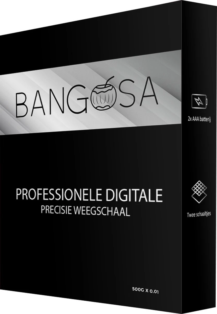 BanGosa Precisie Digitale Weegschaal - 0.01 Tot 500 Gram - Zwart 4 BanGosa Precisie Digitale Weegschaal - 0.01 Tot 500 Gram - Zwart - Afbeelding 4