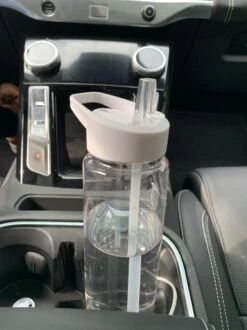 Merkloos Waterfles Met Rietje - 700ML - Drinkfles - Transparant- Wit -Drinkwater Apparaat Winkel 899x1200 6