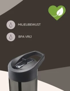 Drinkfles Met Rietje - Waterfles Met Rietje - Milieubewust - Bpa-vrij - 600 Ml - Zwart - Lekvrij 7 Drinkfles Met Rietje - Waterfles Met Rietje - Milieubewust - Bpa-vrij - 600 Ml - Zwart - Lekvrij -Drinkwater Apparaat Winkel 927x1200 4