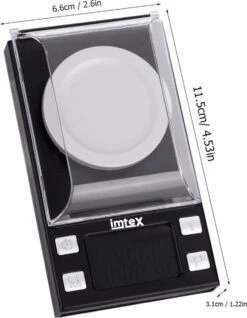Imtex Precisieweegschaal 50 G / 0,001 Gram - Milligram-Weegschaal - Zakweegschaal - Laboratoriumweegschaal Met LCD-Display - Brievenweegschaal - Professionele Digitale Weegschaal - Goudweegschaal - Zwart -Drinkwater Apparaat Winkel 931x1200 4