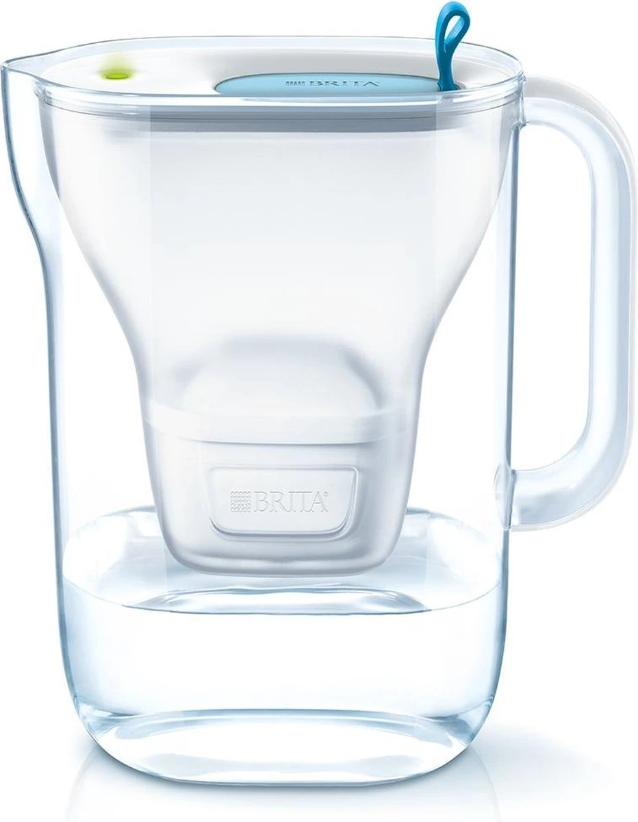 BRITA - Waterfilterkan Style Cool - Blauw - 2,4L + 3 MAXTRA+ Waterfilterpatronen 8 BRITA - Waterfilterkan Style Cool - Blauw - 2,4L + 3 MAXTRA+ Waterfilterpatronen - Afbeelding 8
