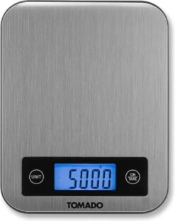 Tomado TKS0101S - Digitale Precisie Keukenweegschaal - Weegvermogen Tot 10 KG - Incl. Batterijen - RVS -Drinkwater Apparaat Winkel 951x1200 1