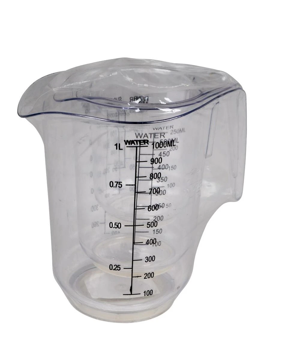 Excellent Houseware Maatbekersset - 3 Stuks - Transparant 2 Excellent Houseware Maatbekersset - 3 Stuks - Transparant - Afbeelding 2