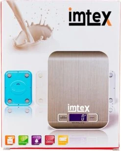 Imtex Digitale Precisie Keukenweegschaal - Tot 5000 Gram (5kg) - RVS Rosé -Drinkwater Apparaat Winkel 963x1200