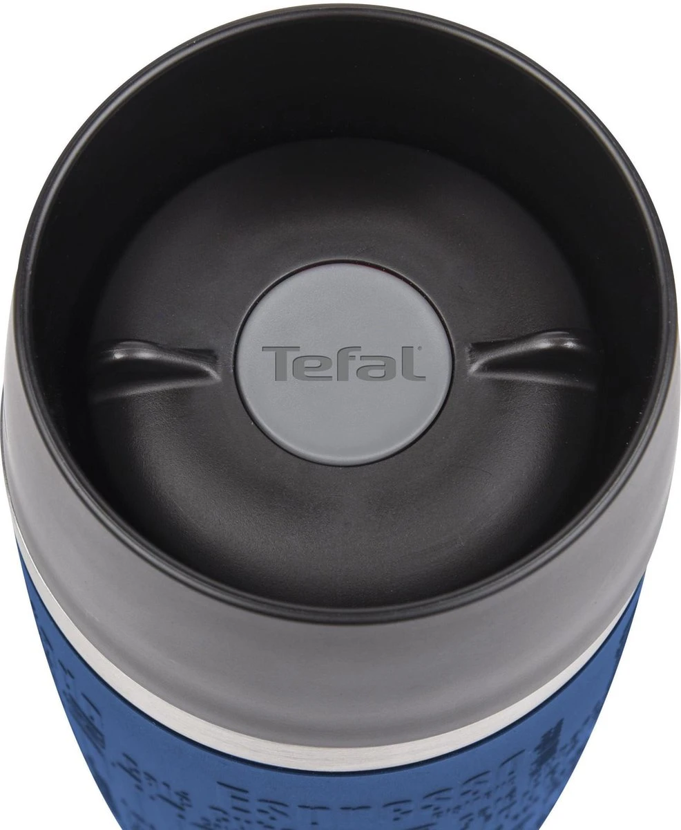 Tefal Travel Mug Thermobeker - 360 Ml - RVS/Donkerblauw 2 Tefal Travel Mug Thermobeker - 360 Ml - RVS/Donkerblauw - Afbeelding 2