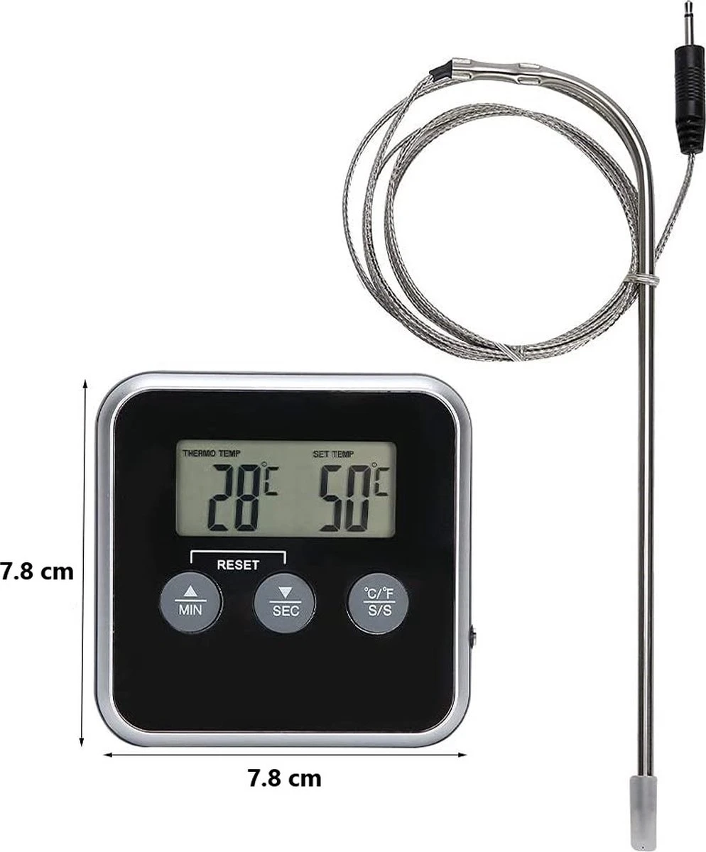 Auctic® DT-1000 - Vleesthermometer – BBQ Accesoires – Oventhermometer – BBQ Thermometer – Kernthermometer 4 Auctic® DT-1000 - Vleesthermometer – BBQ Accesoires – Oventhermometer – BBQ Thermometer – Kernthermometer - Afbeelding 4